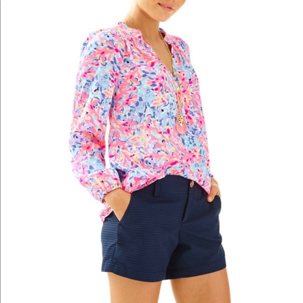 🌸 Lilly Pulitzer Elsa Top Coco Coral Crab